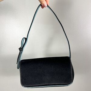 Vintage‎ Liz Claiborne Y2K Velvet Mini Purse Bag Whimsigoth Going Out Party Bow